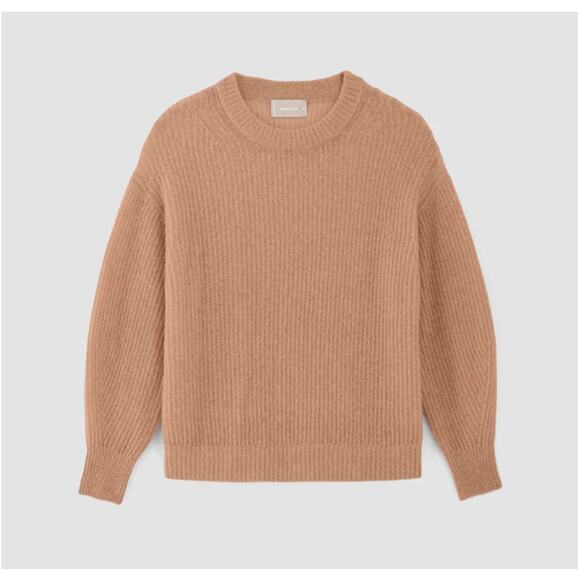 Everlane The Cocoon Crew in Alpaca Cardigans Medium Warm Tupe Tan - Picture 3 of 8